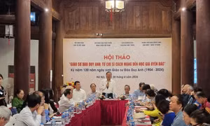 Quang cảnh hội thảo: Giáo sư Đào Duy Anh: Từ chiến sĩ cách mạng đến học giả uyên bác.
