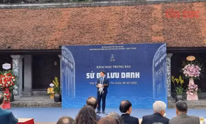 Trưng bày 'Sử đá lưu danh’ tái hiện chính sách đãi ngộ hiền tài