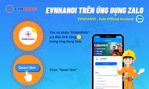 EVNHANOI triển khai tiện ích chăm sóc khách hàng trên zalo