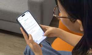 Người dùng tra cứu thông tin trên mạng.
