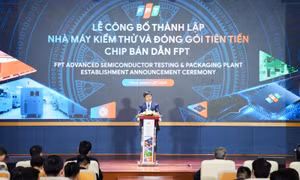 Nghi thức công bố thành lập Nhà máy Kiểm thử và đóng gói tiên tiến chip bán dẫn FPT