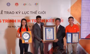 Kỷ lục thế giới 'Hành trình kết nối' góp phần quảng bá hình ảnh Việt Nam