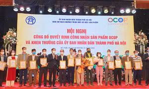 Thành phố Hà Nội trao chứng nhận cho 424 sản phẩm OCOP