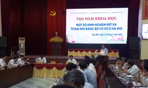 Một số kinh nghiệm từ đại hội đảng bộ cơ sở ở Hà Nội