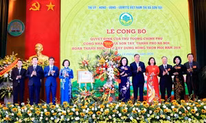 Thị xã Sơn Tây hoàn thành nhiệm vụ xây dựng nông thôn mới