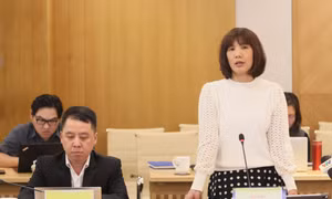 Bà Nguyễn Thị Thanh Huyền, Phó Cục trưởng Cục Phát thanh, Truyền hinh và Thông tin điện tử thông tin về việc thực hiện Kết luận kiểm tra TikTok.