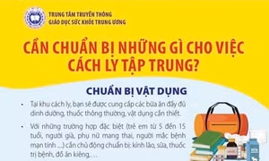 Cần chuẩn bị những gì khi đi cách ly tập trung?