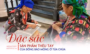 Đặc sắc sản phẩm thêu tay của đồng bào Mông ở Tủa Chùa