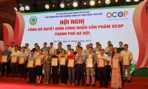 Hà Nội trao giấy chứng nhận cho 518 sản phẩm OCOP năm 2022