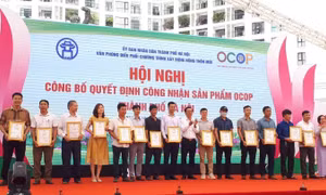 Hà Nội công nhận 595 sản phẩm OCOP năm 2021