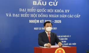 Bí thư Thành ủy Hà Nội Đinh Tiến Dũng: Mỗi lá phiếu đều có giá trị và ý nghĩa thiêng liêng