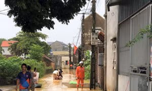 Đảm bảo cấp điện an toàn cho vùng ngập úng Chương Mỹ (Hà Nội)