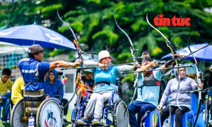 Sôi nổi bộ môn bắn cung tại giải Thể thao người khuyết tật toàn quốc 2025