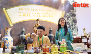 Ấn tượng với không gian thưởng thức trà tại Đại lễ Vesak