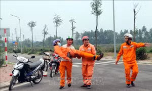 Hải Dương: Diễn tập xử lý sự cố lưới điện mùa mưa bão