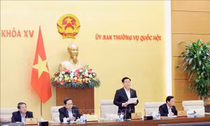 Chủ tịch Quốc hội Vương Đình Huệ chủ trì Phiên họp chuyên đề pháp luật