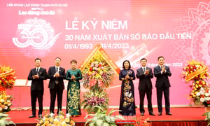 Báo Lao động Thủ đô kỷ niệm 30 năm ngày xuất bản số báo đầu tiên