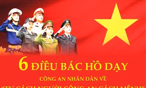 Sáu điều Bác Hồ dạy Công an nhân dân về “Tư cách người Công an cách mệnh”