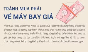 Tránh mua phải vé máy bay giả