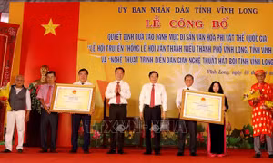 Vĩnh Long đưa hai di sản vào danh mục Di sản văn hóa phi vật thể quốc gia