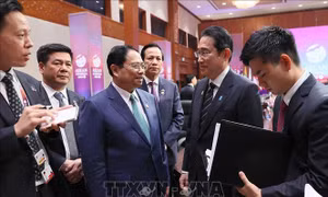Thủ tướng Phạm Minh Chính gặp Thủ tướng Nhật Bản Kishida Fumio