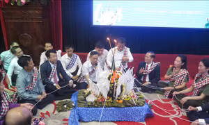 Thái Nguyên tổ chức Tết Bunpimay cho lưu học sinh Lào