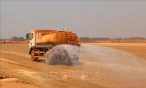 Xử lý ô nhiễm bụi tại sân bay Long Thành