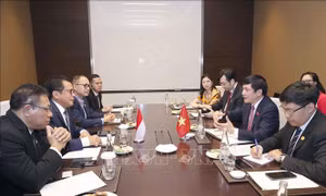 Tổng Thư ký Quốc hội Bùi Văn Cường tiếp các Tổng Thư ký của Hạ viện Thái Lan, Hạ viện Indonesia và Quốc hội Lào