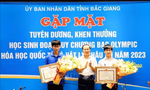 Bắc Giang: Khen thưởng học sinh đoạt HCB Olympic Hóa học Quốc tế và Vật lí châu Âu