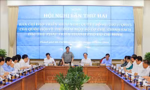 Thủ tướng chủ trì hội nghị thúc đẩy thực hiện chính sách đặc thù phát triển TP Hồ Chí Minh