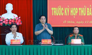 Thủ tướng Phạm Minh Chính tiếp xúc cử tri quận Ô Môn, thành phố Cần Thơ