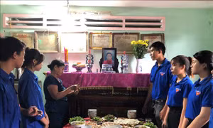 Bữa cơm tri ân' - việc làm ý nghĩa của tuổi trẻ Quảng Ngãi