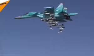 Su-34 Nga dội bom 'xóa sổ' xưởng máy bay không người lái của phiến quân Syria