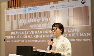Hội thảo 'Pháp luật về vận động hành lang trên thế giới và kinh nghiệm cho Việt Nam'