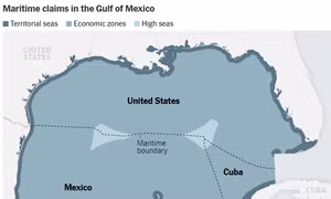 Mỹ đã đổi tên Vịnh Mexico, nhưng thực tế ai đang kiểm soát vịnh này?