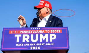 Bức ảnh hiện rõ đường đi của viên đạn ám sát bất thành ông Trump