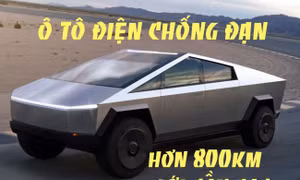 Xe điện bán tải Tesla chống đạn, chạy hơn 800km mới cần sạc pin