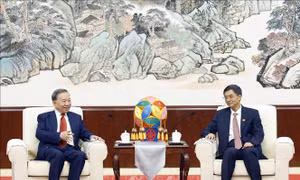 Tổng Bí thư, Chủ tịch nước Tô Lâm tiếp Bí thư Khu ủy Khu tự trị dân tộc Choang Quảng Tây (Trung Quốc)