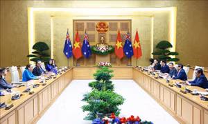 Thủ tướng Phạm Minh Chính hội kiến Chủ tịch Thượng viện Australia