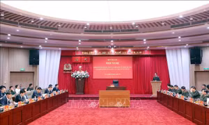 Hội nghị kiểm điểm, đánh giá công tác đảm bảo an ninh, trật tự Đại hội XIV của Đảng
