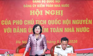 Phó Chủ tịch Quốc hội Nguyễn Thị Hồng làm việc với Đảng ủy Kiểm toán Nhà nước