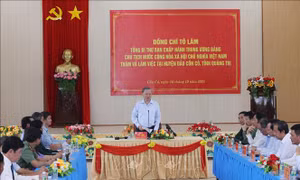 Tổng Bí thư, Chủ tịch nước Tô Lâm thăm và làm việc tại huyện đảo Cồn Cỏ