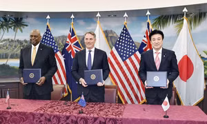 Mỹ, Nhật Bản và Australia ký hiệp ước hợp tác công nghệ quốc phòng
