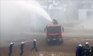 Diễn tập phòng thủ dân sự ứng phó sự cố môi trường cấp quốc gia