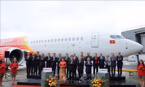 Chủ tịch nước Lương Cường dự lễ bàn giao tàu bay Boeing đầu tiên cho Vietjet