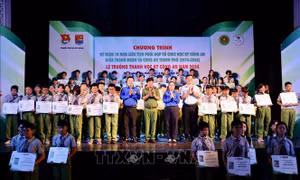 Vun đắp ước mơ trở thành chiến sĩ Công an nhân dân cho thiếu nhi
