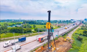 Gấp rút thi công dự án mở rộng cao tốc TP Hồ Chí Minh - Trung Lương - Mỹ Thuận
