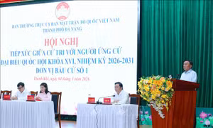 Thường trực Ban Bí thư Trần Cẩm Tú dự Hội nghị tiếp xúc cử tri tại Đà Nẵng