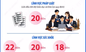 Ngưỡng bảo đảm chất lượng đầu vào các chương trình đào tạo thuộc lĩnh vực pháp luật và sức khỏe có cấp giấy phép hành nghề trình độ đại học năm 2026