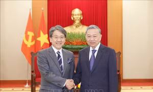 Tổng Bí thư Tô Lâm tiếp Chủ tịch Hội đồng quản trị Ngân hàng hợp tác quốc tế Nhật Bản
